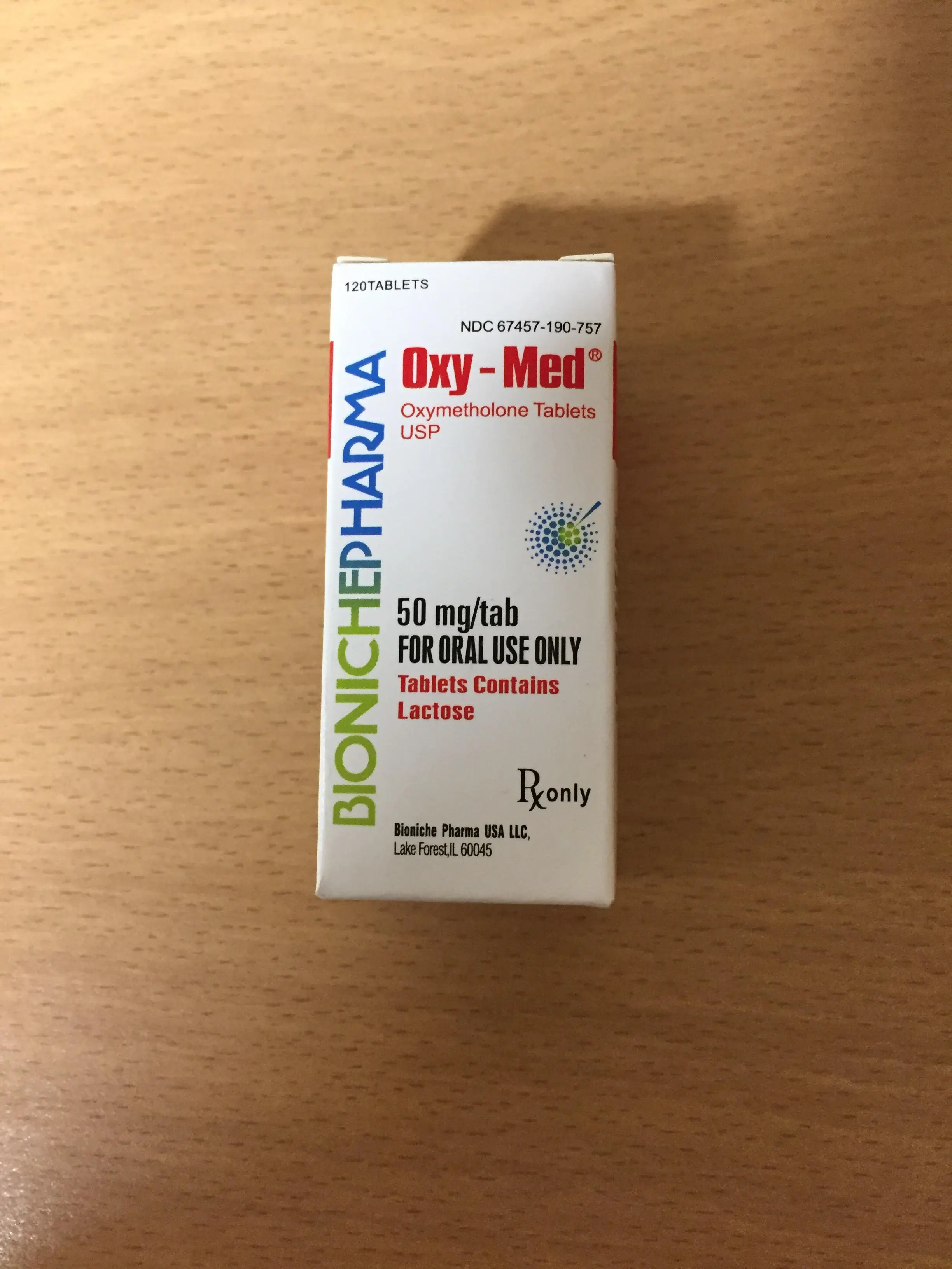 Oxy-Med Oxymetholone Bioniche Pharma